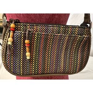 Liz‎ Claiborne Woven Tapestry Shoulder Bag, Vintage Nostalgic Y2K Style